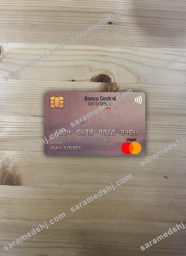 Ecuador Central bank master card photolook front